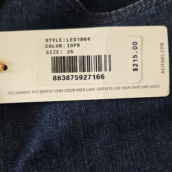 Adriano Goldschmied Prima Ankle Pintucked Indigo Pursuit Jeans Size 26 - Picture 2 of 11